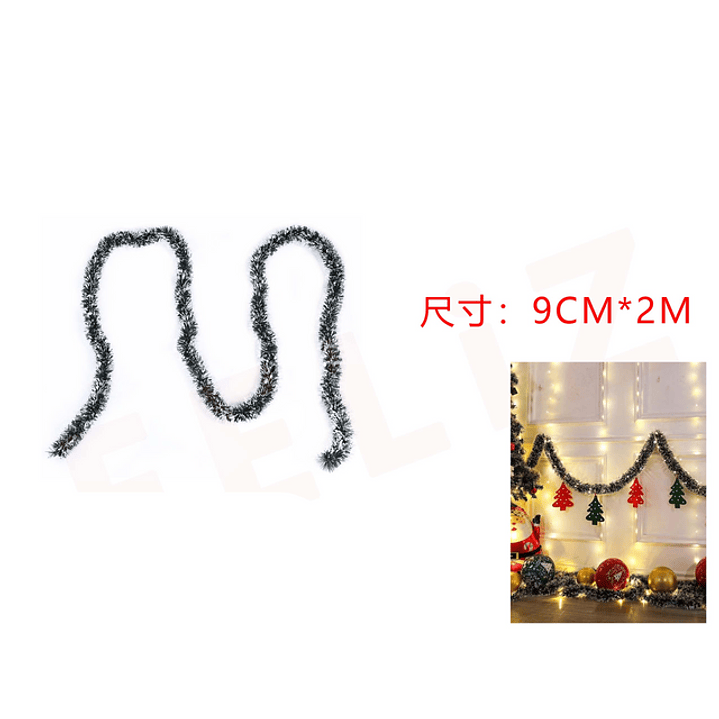 Guirnalda Navidad 9cmx 2m 1