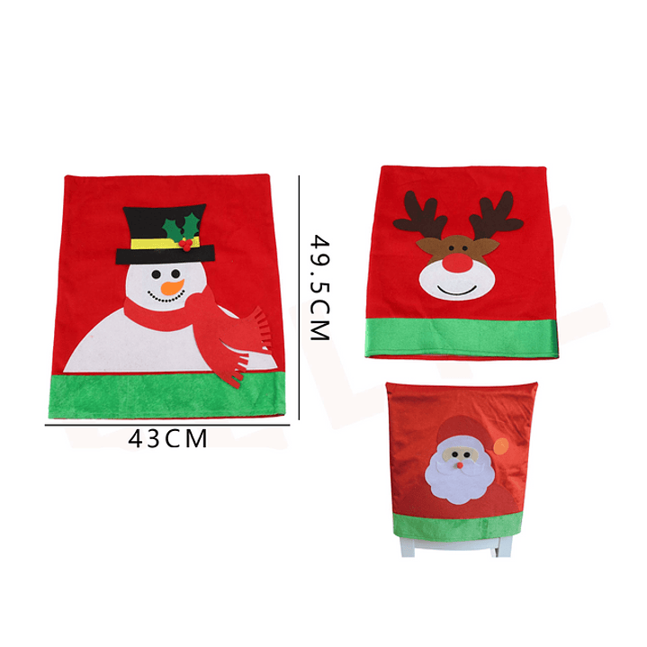 Funda de silla Navidad 43x49,5cm 1