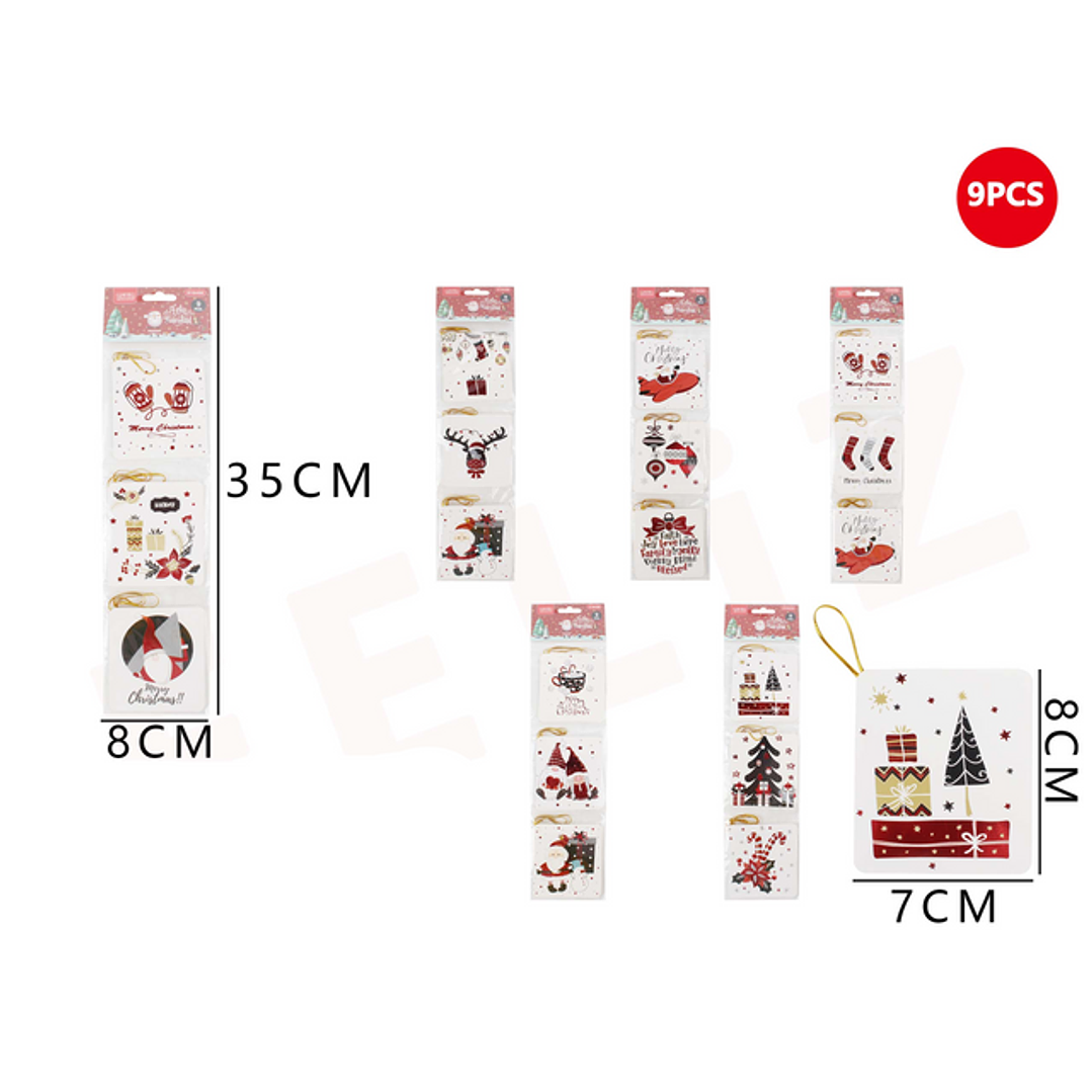 Tarjeta regalo blanca 8x35 cm 1