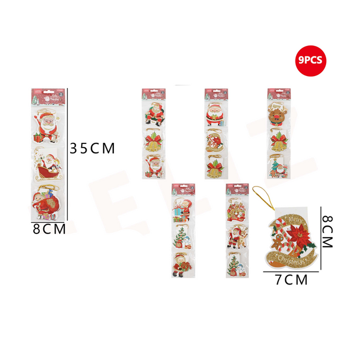 Tarjeta regalo viejo pascuero animado 8x35 cm 1