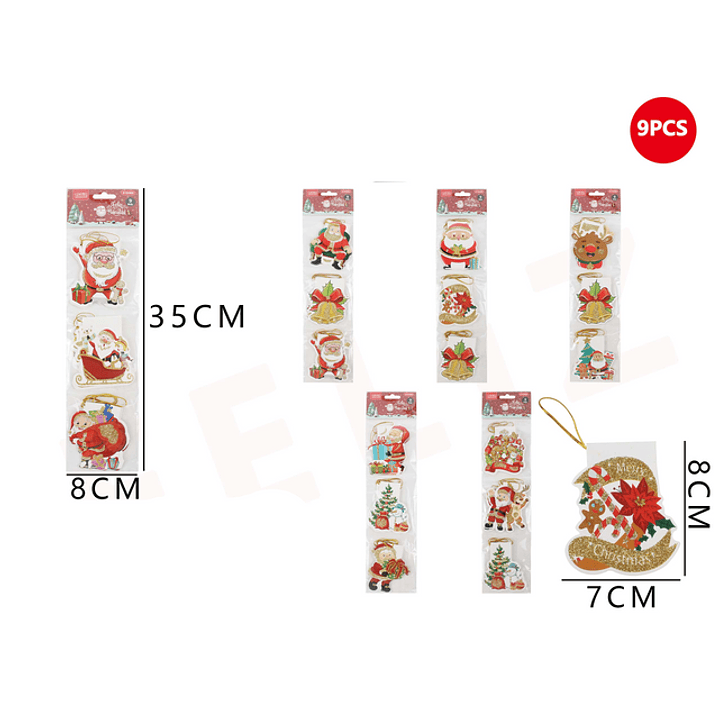 Tarjeta regalo viejo pascuero animado 8x35 cm 1