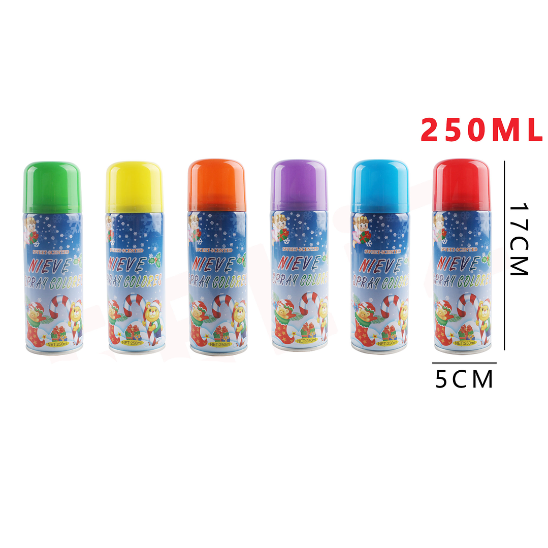 Spray Nieves 250Ml 6 Colores 48 pcs 1