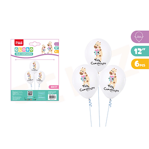 Globos jirafa feliz cumpleaños 6 pcs