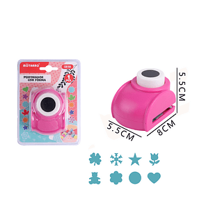 Perforadora con boton con forma 5.5x8x5.5 cm