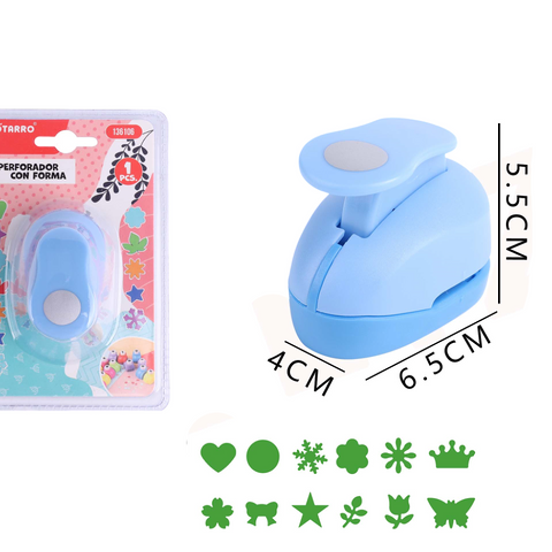 Perforadora Ovalada Celeste Con Forma 4X65X55 Cm 1