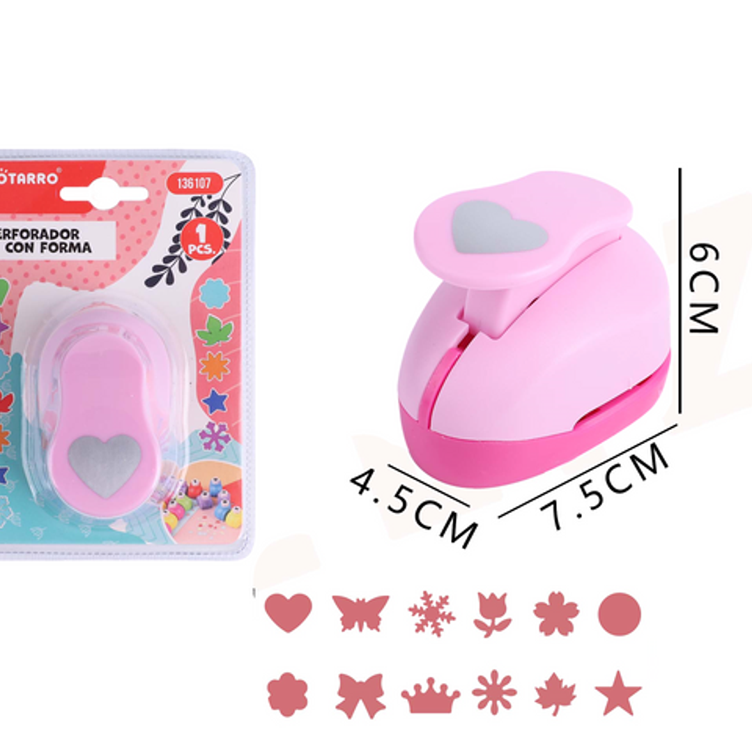 Perforadora Ovalada Rosada Con Forma 45X 75X6 Cm 1