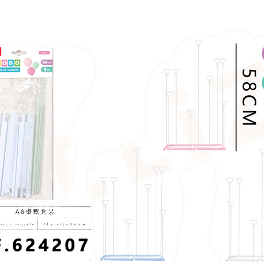 Soporte de Globo recangular 58cm 1