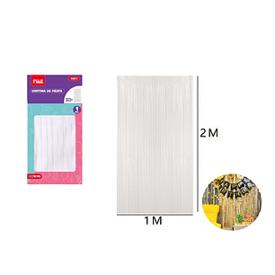 Cortina decorativa Blanca 1.2M