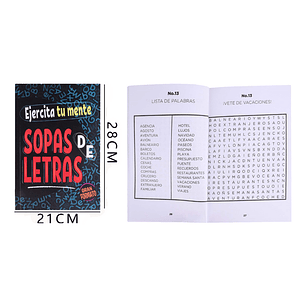 Libro Crucigramas Grande 21X28 Cm