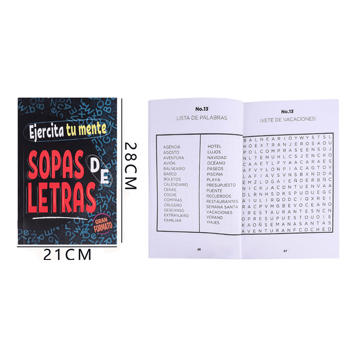 Libro Crucigramas Grande 21X28 Cm 1