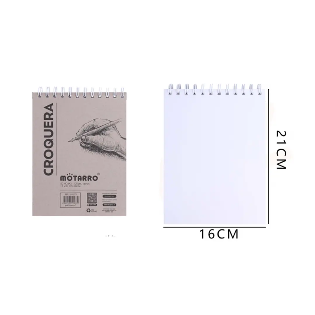 Croquera 16x21cm 50 Hojas 1