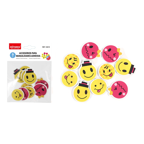 Stickers Autoadhesivos Emoji 4.5cm 9G