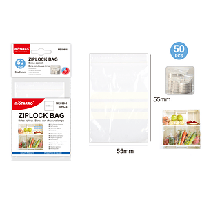 Bolsas Transparente Con Cierre 50 Pcs 55X55 Mm