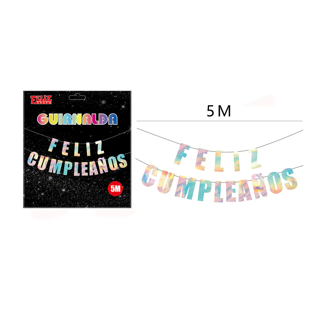 Guirnalda Feliz cumpleaños Degrade 5M 1