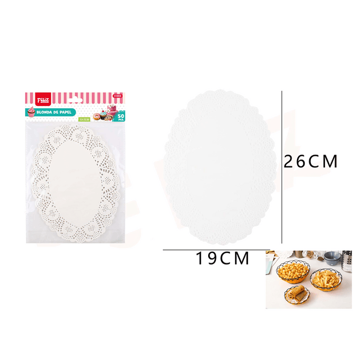 Blonda de papel 19x26 cm 1