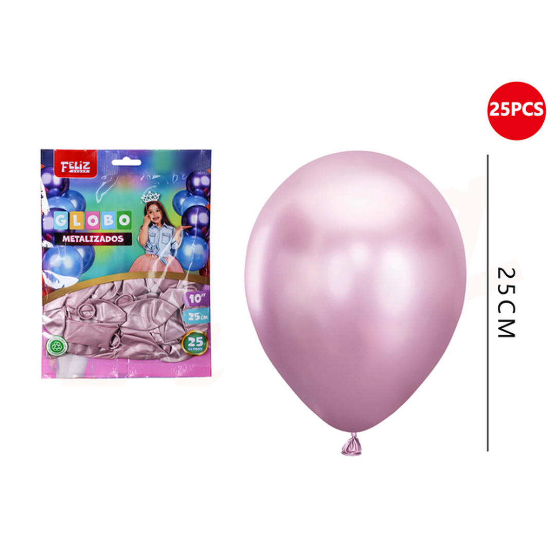Globos metalizados Lila 25cm 25pcs 1