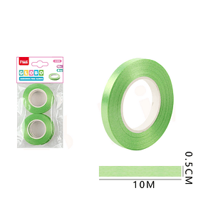 Cinta decorativa verde 10mx0.5 cm 6pcs