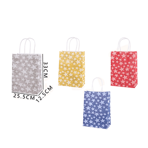 Bolsas de regalo L estrellas 25.5x12.58x33 cm