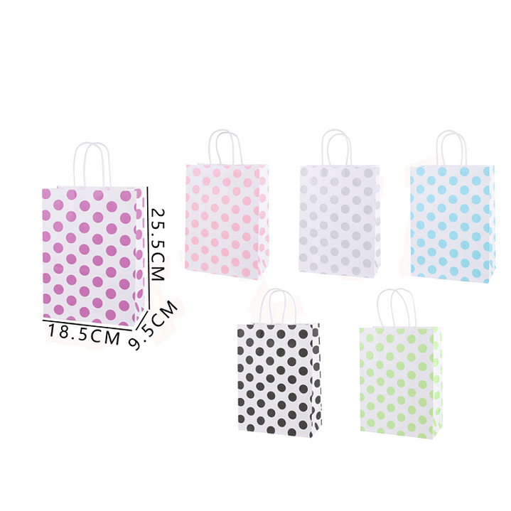 Bolsas de regalo M lunares 18.5x9.5x25.5 cm 1