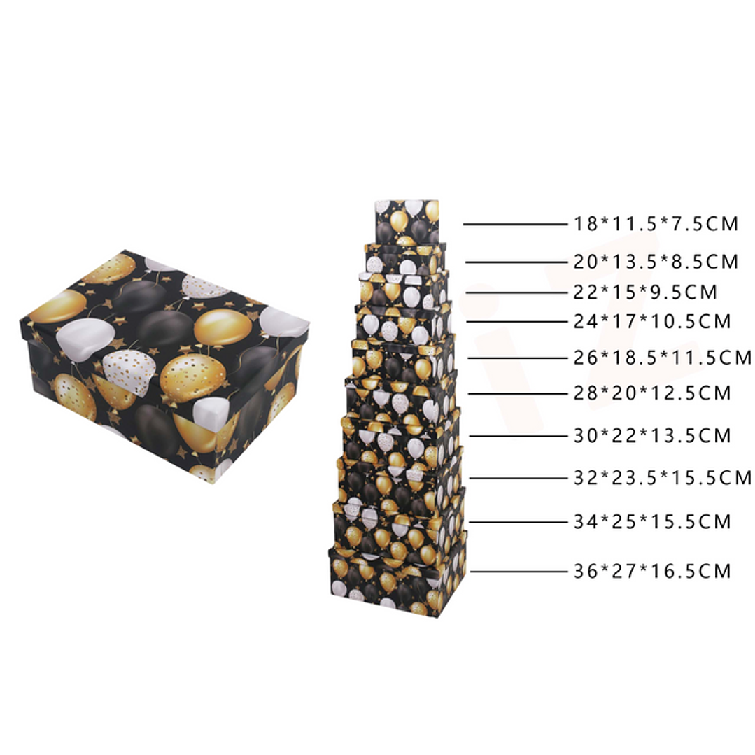 Cajas De Regalo Globos 10 Pcs 1