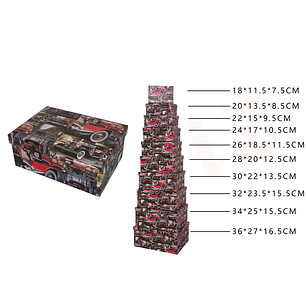 Cajas De Regalo Autos 10 Pcs