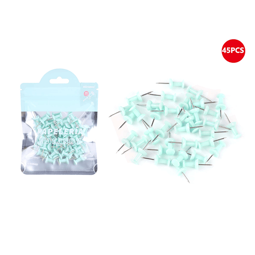 Alfiler de papel verde pastel 45 pcs