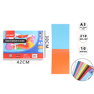 Block De Cartulina De Colores 3042Cm
