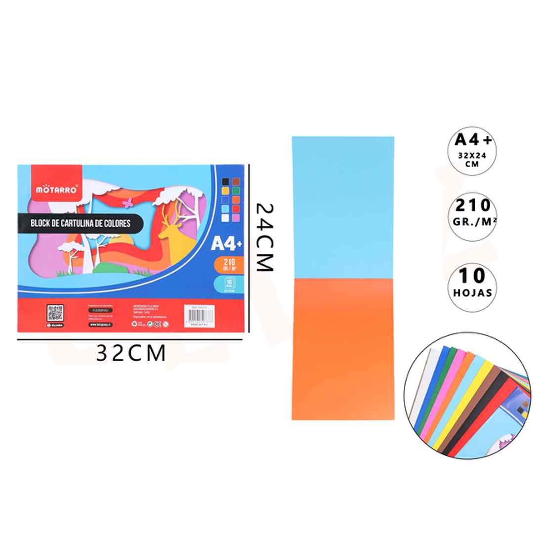 Block De Cartulina De Colores 2432Cm 1