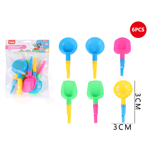 Juguetes para cumpleaños 3x3 cm 6 pcs