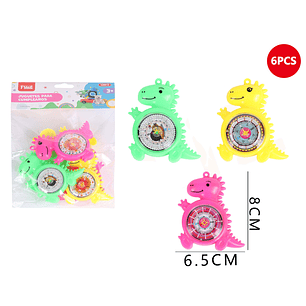 Dinosaurios para piñata 6.5x8 cm 6pcs