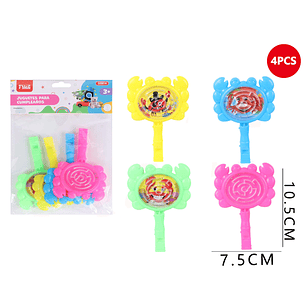 Juguete para piñata laberinto 7.5x10.5 cm 4pcs
