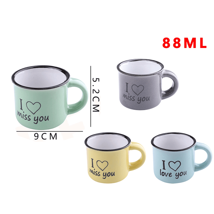 Tazón de ceramica i miss you 9x5.2 cm 1