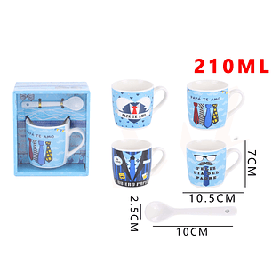 Tazón de ceramica día del padre 10.5x7x210 ml