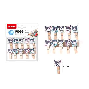 Pinzas Conejta Mala 3.5cm 10pcs