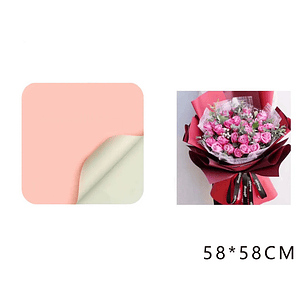 Papel Coreano Rosado+Beige 58x58 cm 20 pcs