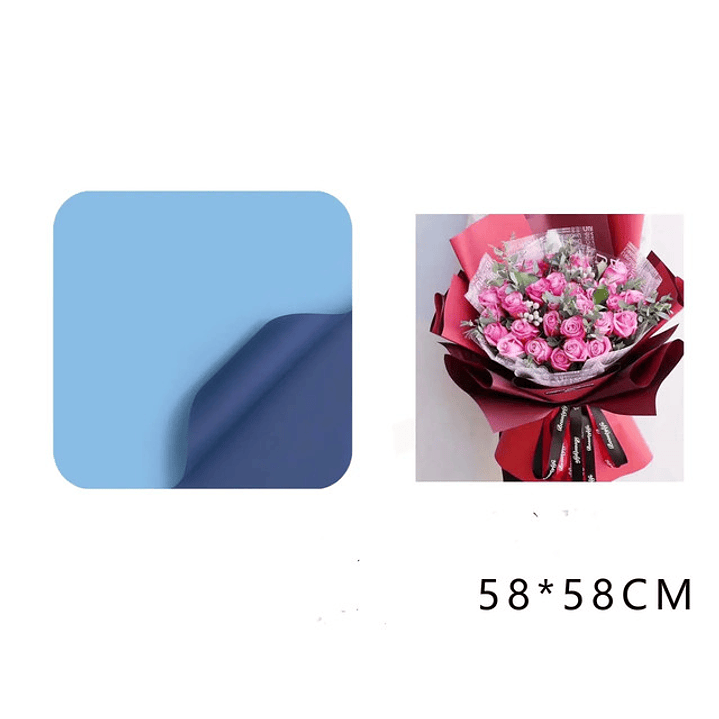 Papel Coreano Celeste+Azúl 58x58 cm 20 pcs 1