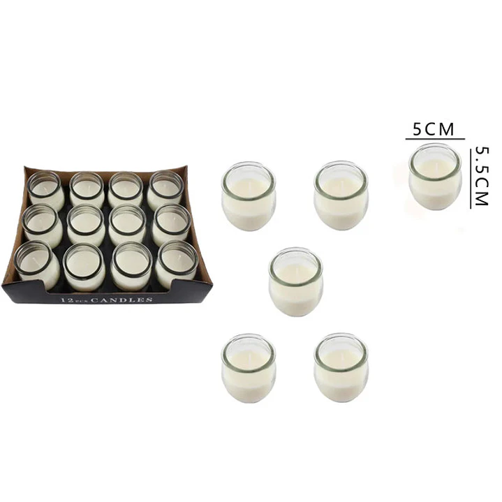 Velas Decorativas Blanca 5x5.5Cm 1