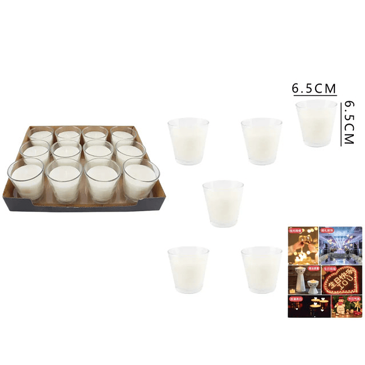 Velas Decorativas Blanco 1