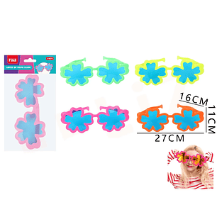 Lentes de Fiesta Fluorescente trebol 27x16x11cm