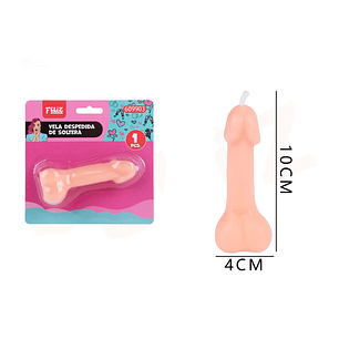 Vela Despedida De Soltera pene 4x10cm