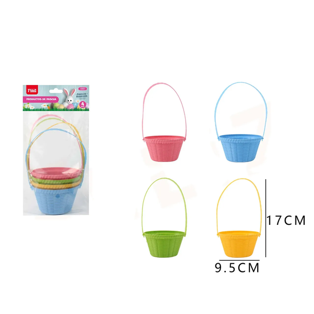 Canasta De Colores 905X17 Cm 4 Pcs 1