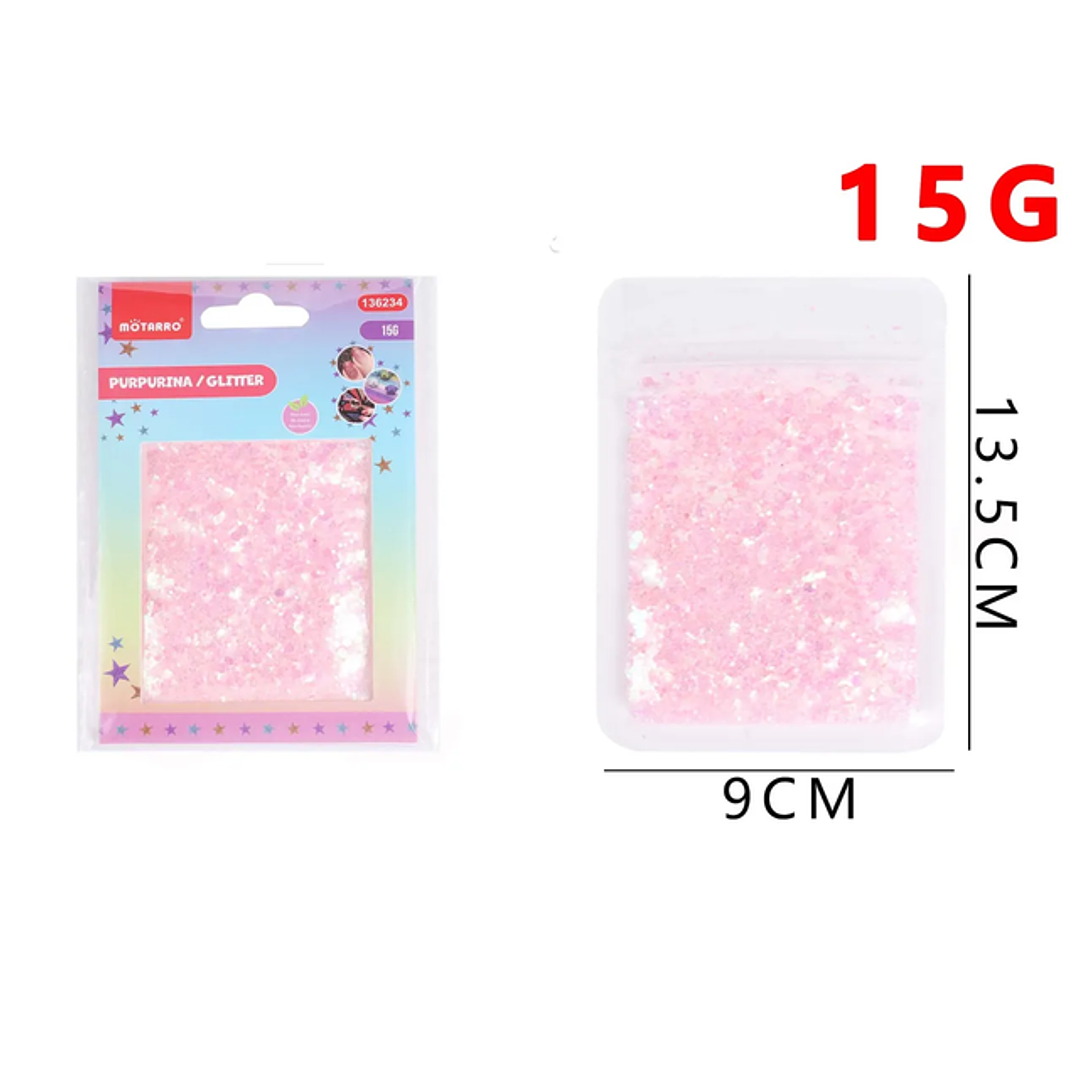 Escarcha Rosado 13.5*9cm 15G 1