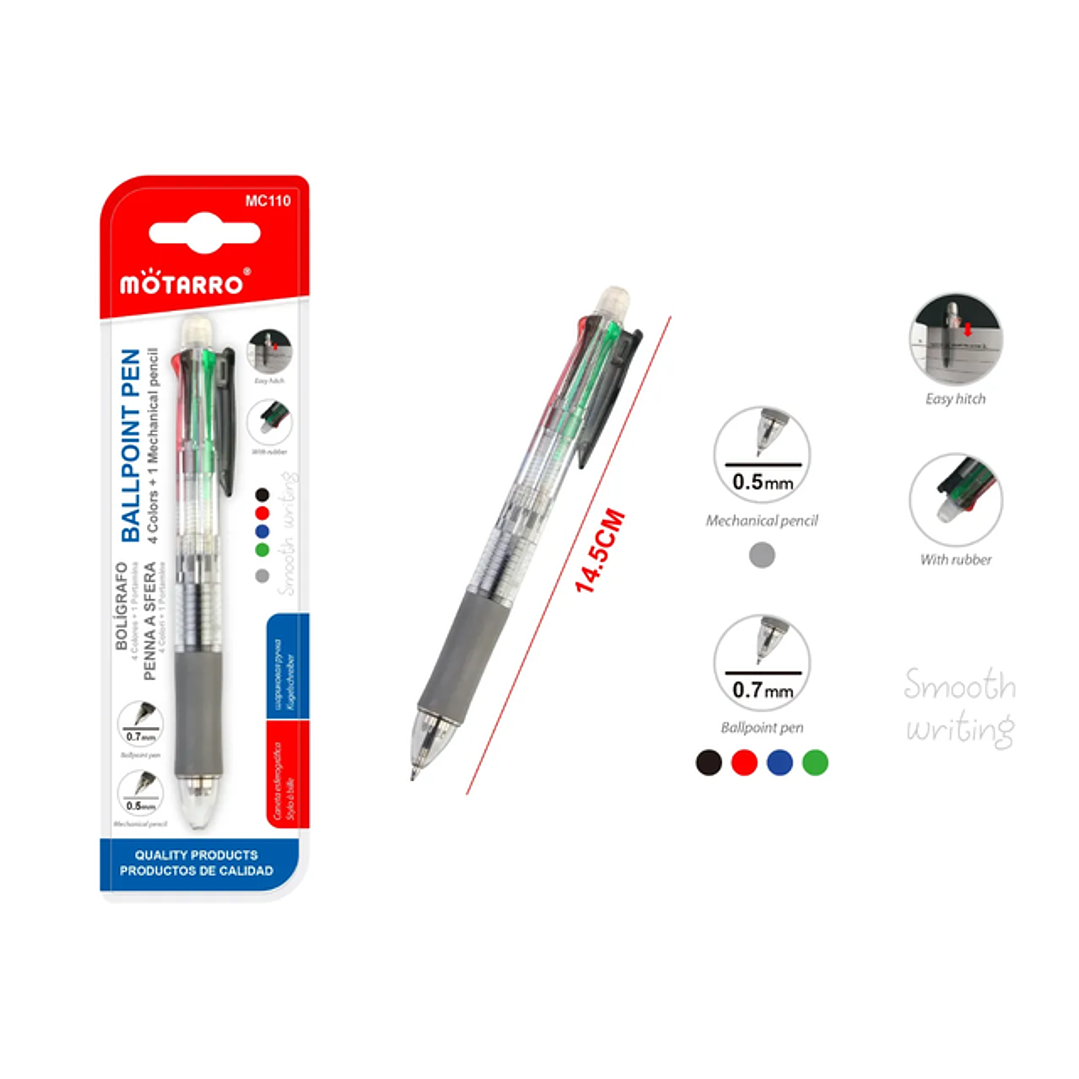 Lapiz Pasta Multicolor 145Cm 1