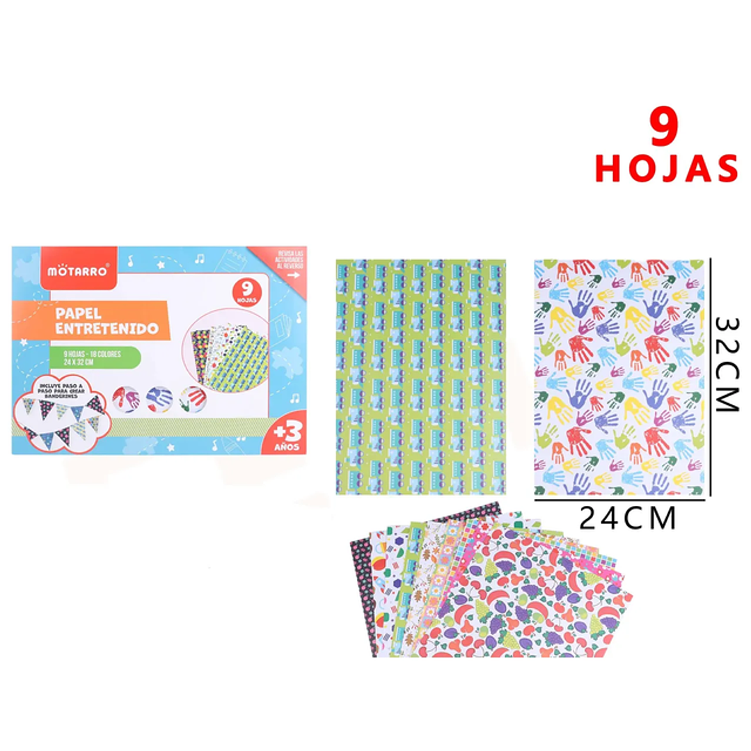 Papel Entretenido 3224Cm 9Hojas 1