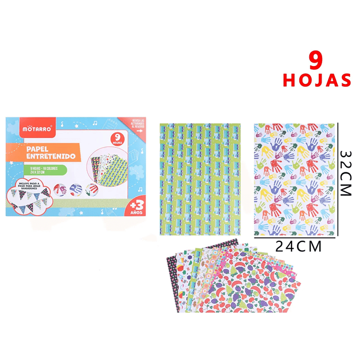 Papel Entretenido 3224Cm 9Hojas 1