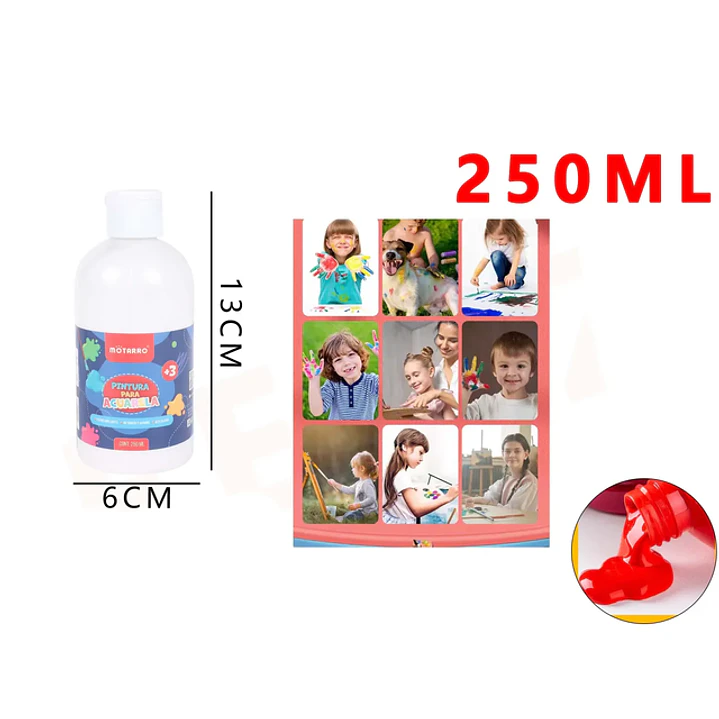 Pintura para Acuarela Blanco 13x6cm 250Ml 1