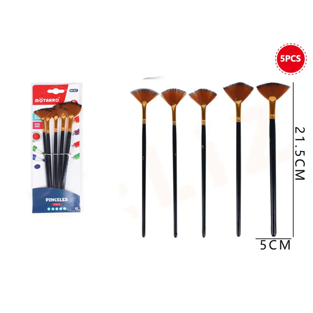 Pinceles 21.5cm 5pcs 1