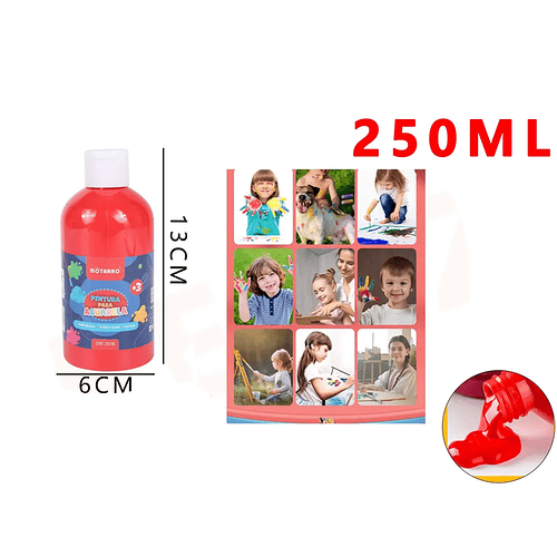 Pintura para Acuarela Rojo Brillante 13*6cm 250Ml