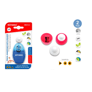 Sacapuntas con goma de Borrar sonrisa 6cm