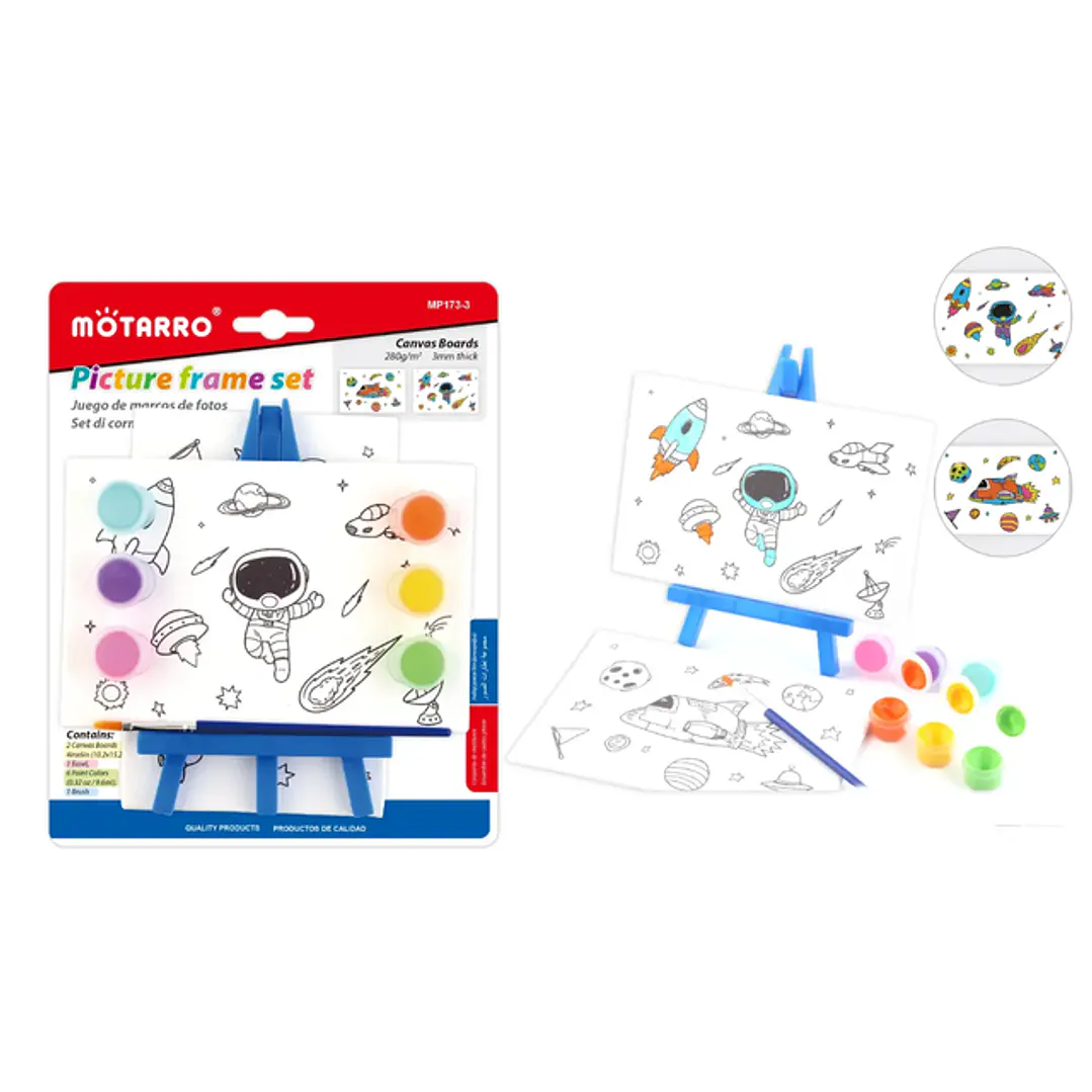 Set Pintura astronauta con soporte 1